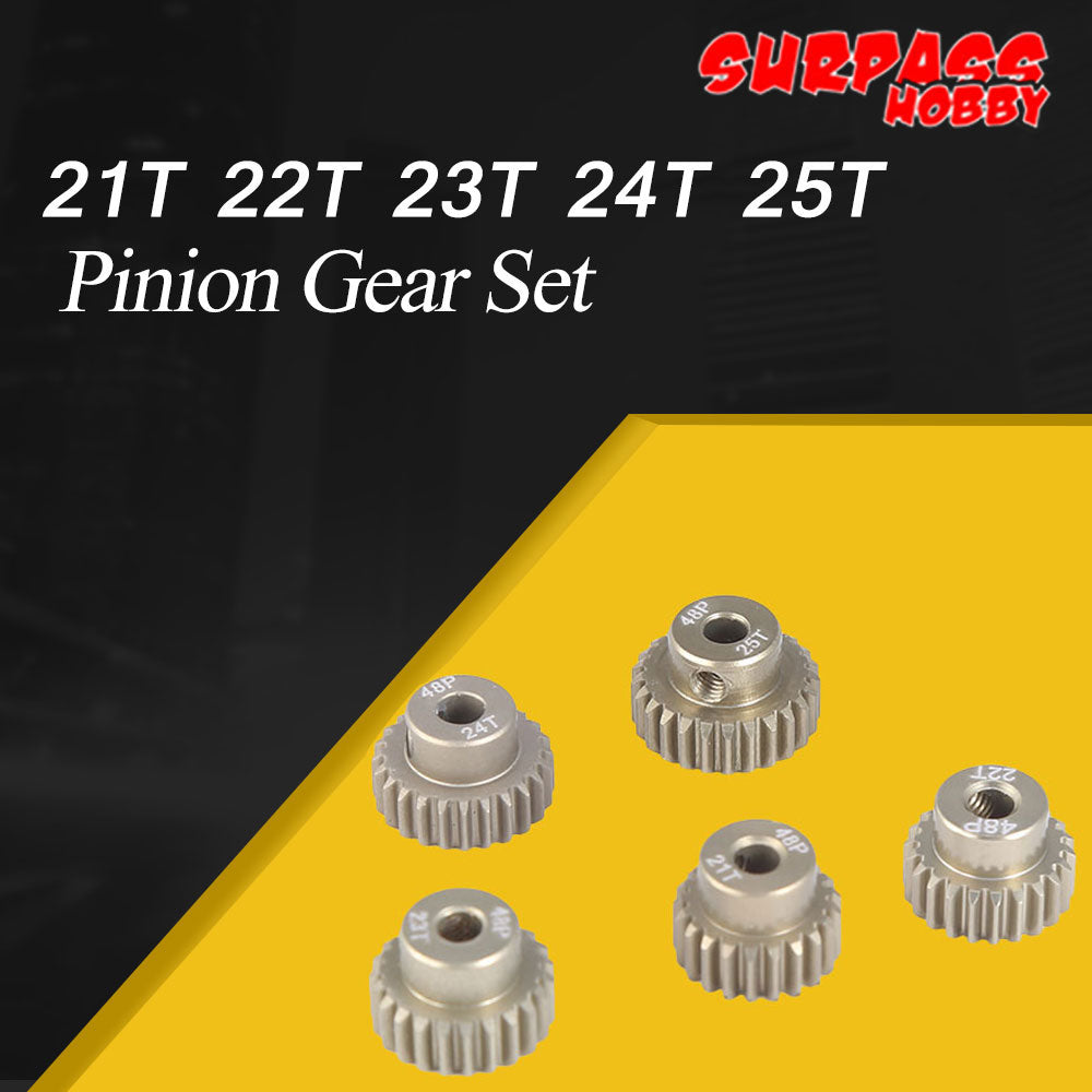 48P Pinion Gear Set 21T 22T 23T 24T 25T (5 PCS)