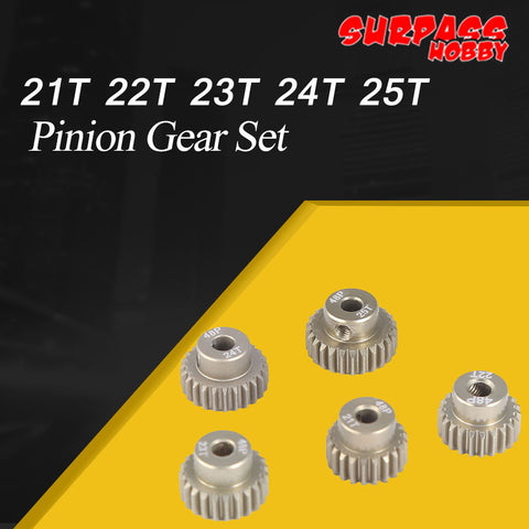 48P Pinion Gear Set 21T 22T 23T 24T 25T (5 PCS)