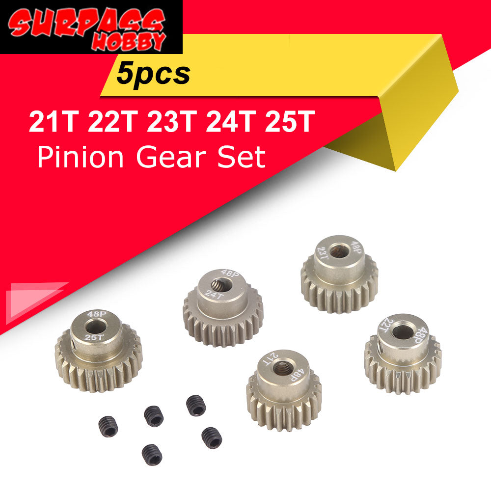 48P Pinion Gear Set 21T 22T 23T 24T 25T (5 PCS)