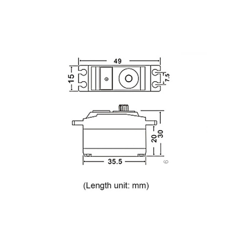 JX PDI-2506MG 6.6KG Metal Gear Digital Coreless Servo
