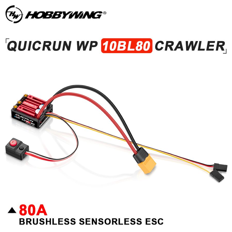 Hobbywing QUICRUN WP 10BL80 Crawler 80A Sensorless Brushless ESC