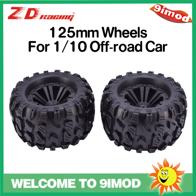 1/10 RC Monster Truck Tires & Wheels (1 Pair)