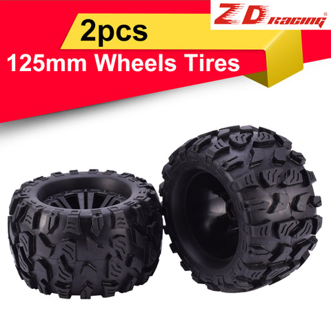 1/10 RC Monster Truck Tires & Wheels (1 Pair)