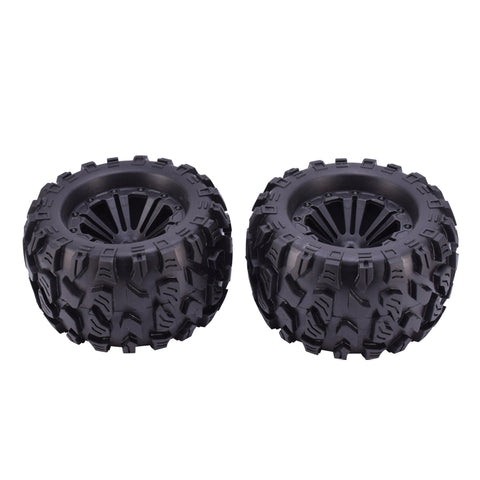 1/10 RC Monster Truck Tires & Wheels (1 Pair)