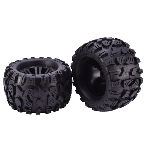 1/10 RC Monster Truck Tires & Wheels (1 Pair)