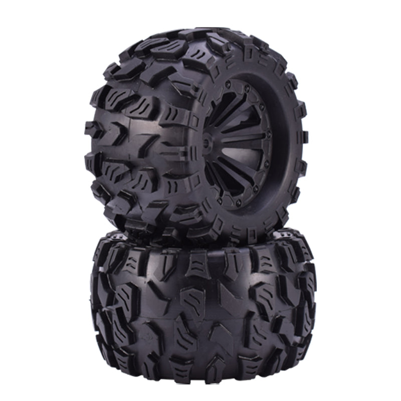 1/10 RC Monster Truck Tires & Wheels (1 Pair)