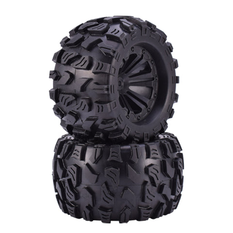 1/10 RC Monster Truck Tires & Wheels (1 Pair)