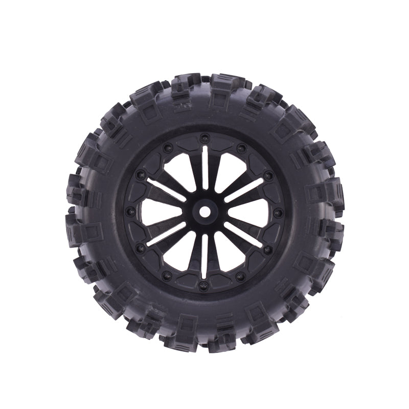 1/10 RC Monster Truck Tires & Wheels (1 Pair)