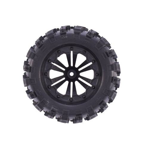 1/10 RC Monster Truck Tires & Wheels (1 Pair)