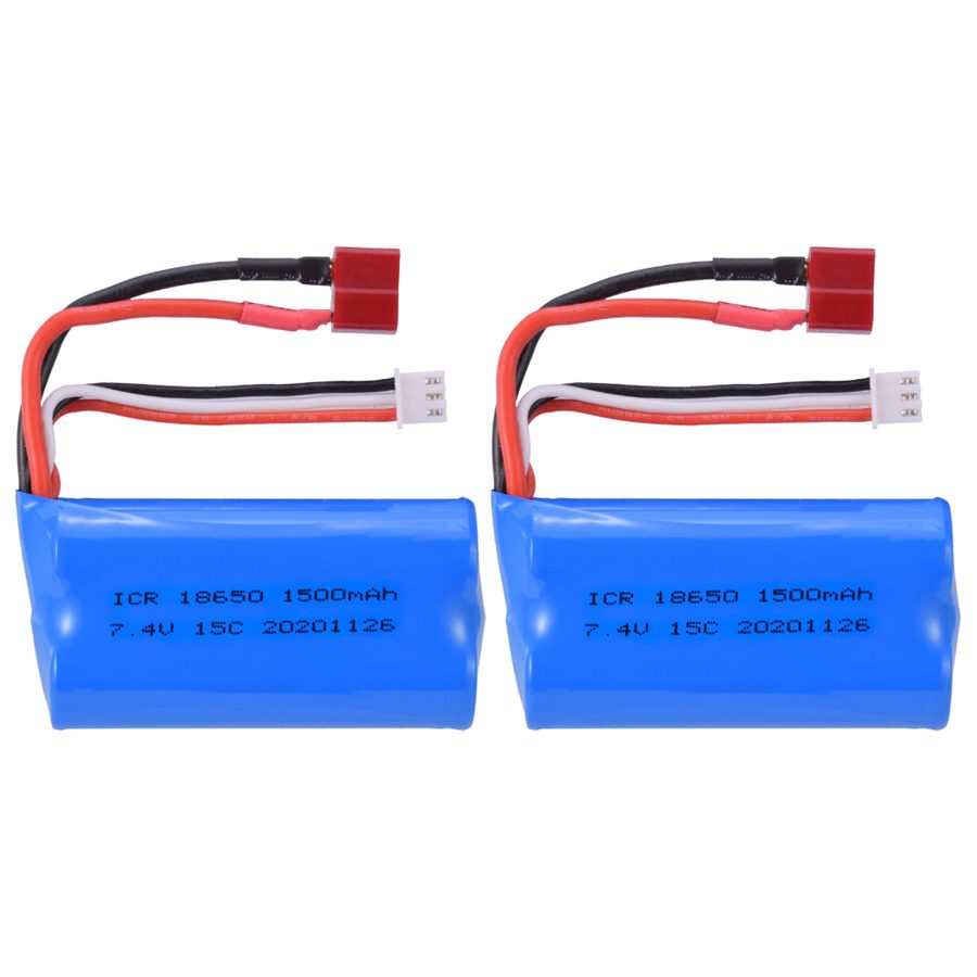 Battery 7.4V 1500mAh 18650 T Connector 2