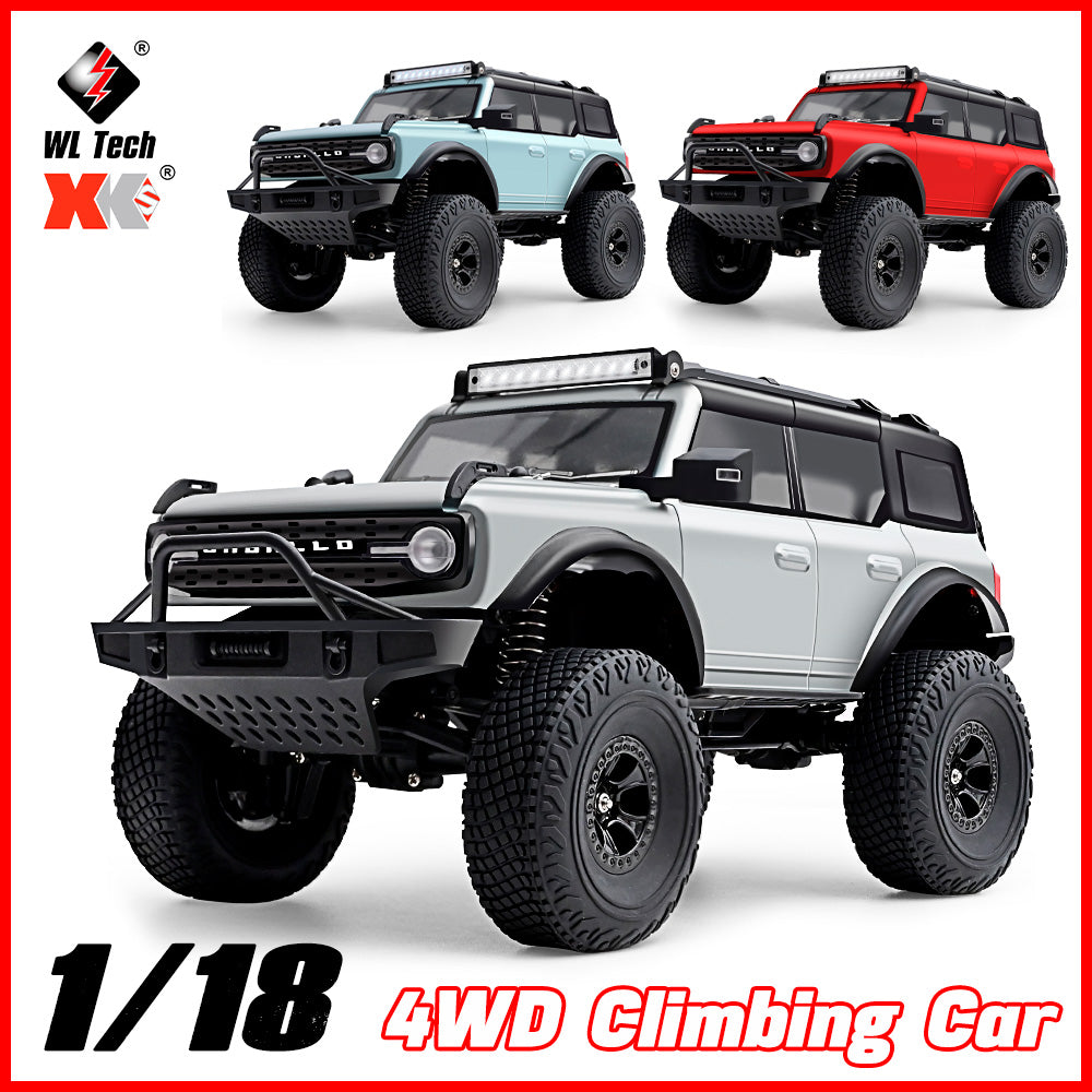 Wltoys 184023 RC Car 9km/h Four-wheel Drive 1/18 Off-Road Car CCS Cruise Control Rubber Tires Remote Control Climbing