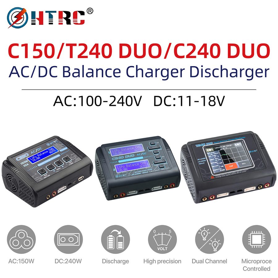 Charge Parts HTRC C150/T240/C240 Smart Balance Charger RC Li Battery