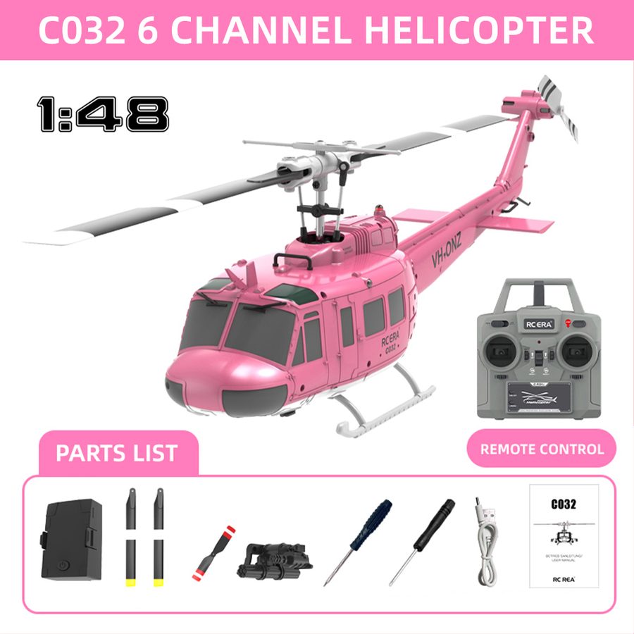 C032 1/48 3D 6CH Flybarless Helicopter UH-1