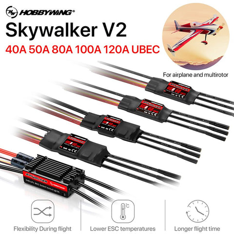 Airplane Parts HobbyWing Skywalker 15A 20A 30A 40A 50A 60A 80A 100A