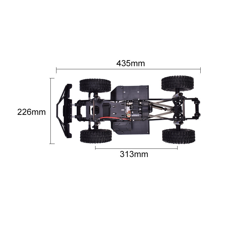 AUSTAR AX-8501 SCX10 II Rock Crawler Chassis Frame Kit