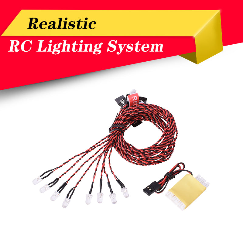 RC Aircraft Navigation LED Light Strip 8-LED Night Flying Kit