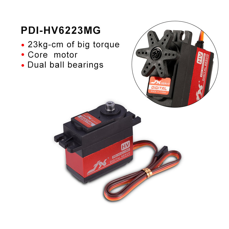 JX PDI-HV6223MG 23KG Metal Case High-Voltage Digital Servo