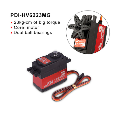 JX PDI-HV6223MG 23KG Metal Case High-Voltage Digital Servo