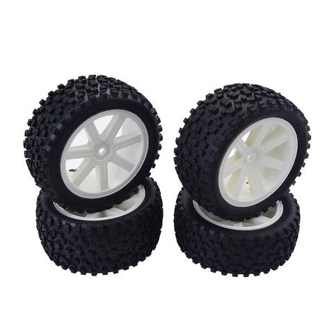 4-Pack 1/10 Buggy Wheels - Y10421W/Y10421B, 12mm Hex, 32mm Tire