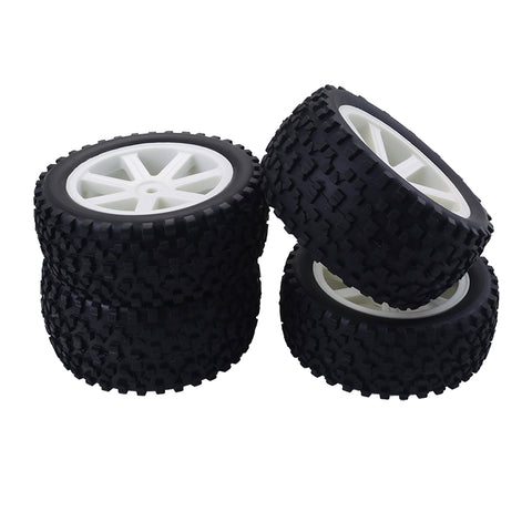 4-Pack 1/10 Buggy Wheels - Y10421W/Y10421B, 12mm Hex, 32mm Tire