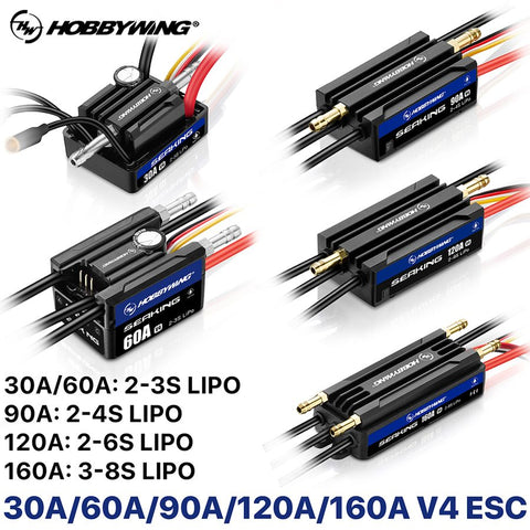 HOBBYWING Seaking 160A/120A/90A/60A/30A V4 Brushless ESC