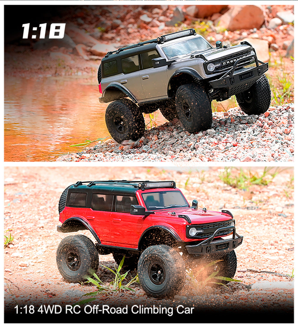 Wltoys 184023 RC Car 9km/h Four-wheel Drive 1/18 Off-Road Car CCS Cruise Control Rubber Tires Remote Control Climbing