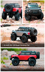 Wltoys 184023 RC Car 9km/h Four-wheel Drive 1/18 Off-Road Car CCS Cruise Control Rubber Tires Remote Control Climbing