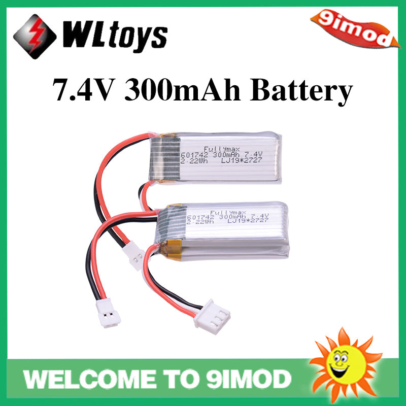 WLtoys 7.4V 300mAh LiPo Battery 2-Pack for F959