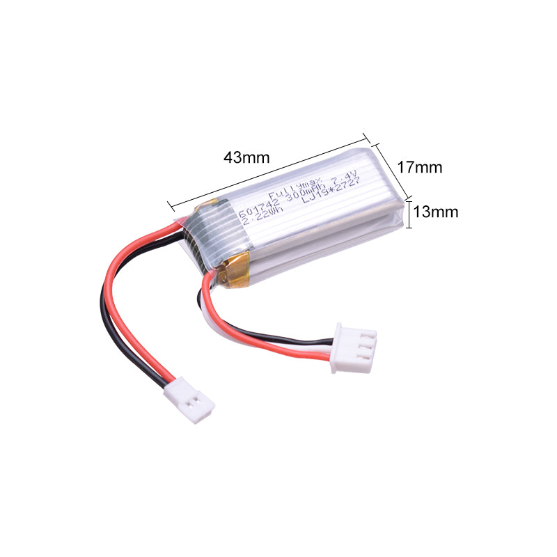 WLtoys 7.4V 300mAh LiPo Battery 2-Pack for F959