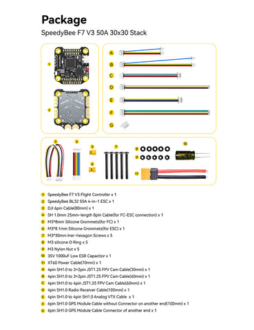 SpeedyBee F7 V3 Flight Controller - ICM42688 Gyro 128MB Blackbox