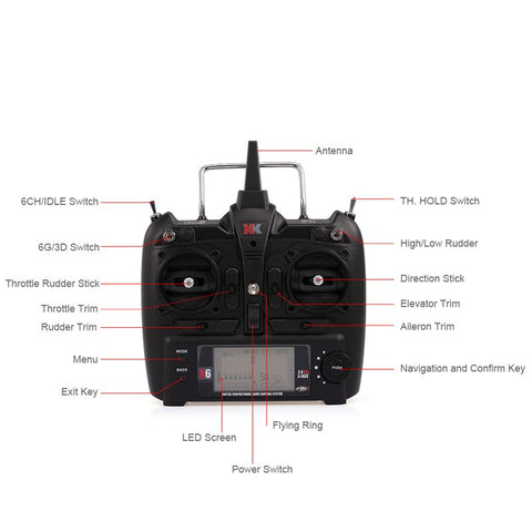 WLtoys XK X6 Transmitter For K100 K110 K123 K124