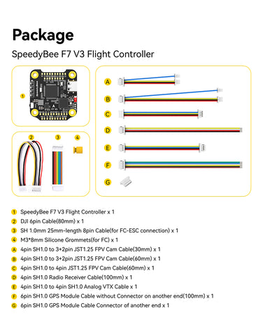 SpeedyBee F7 V3 Flight Controller - ICM42688 Gyro 128MB Blackbox