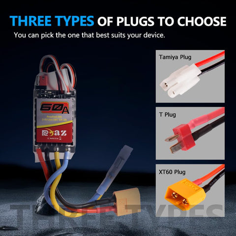 60A Brushed ESC 2-3s