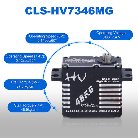 JX Servo CLS-HV7346MG 46KG High-Voltage Metal Gear Digital Standard 2