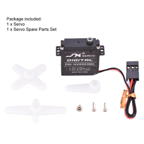 JX PDI-HV0903MG Micro Metal Gear High-Voltage Digital Servo