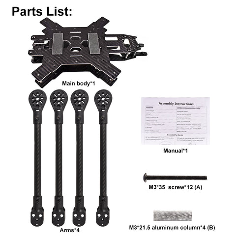 9IMOD Frame Carbon Fiber 15.0mm for DIY FPV Racing Drone