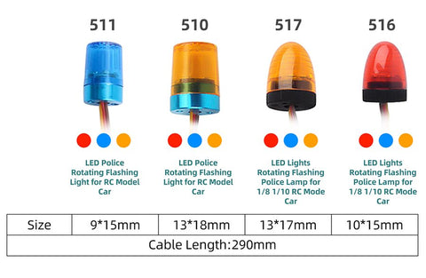 AX-516R Warning Light Mini Red
