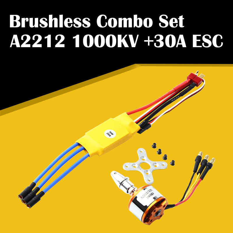 A2212 1000KV Brushless Motor with 30A ESC Combo for RC Airplane