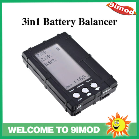 3-in-1 LiPo Battery Voltage Checker / Balancer / Tester