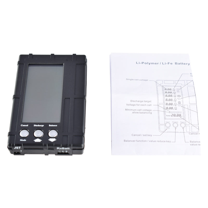 3-in-1 LiPo Battery Voltage Checker / Balancer / Tester