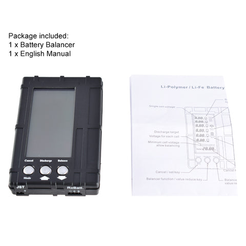 3-in-1 LiPo Battery Voltage Checker / Balancer / Tester