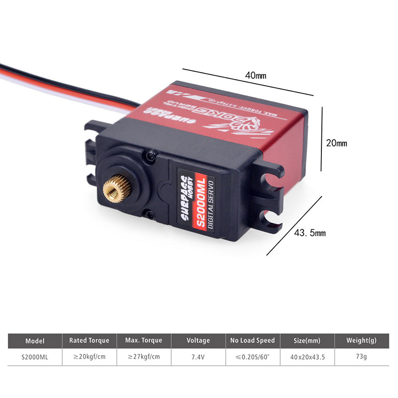 20KG Digital Servo S2000ML