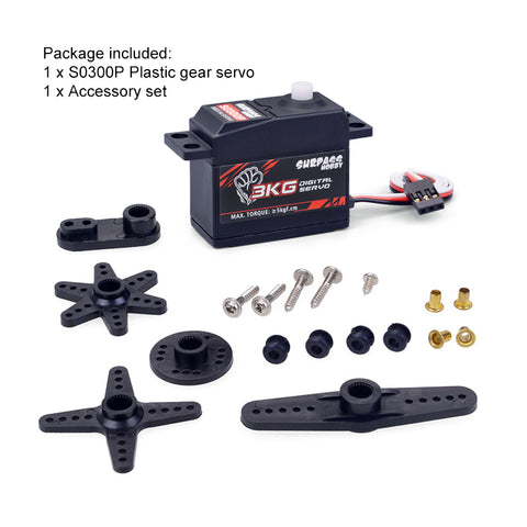 SURPASS Hobby S0300P Digital Servo - 3KG Plastic Gear, 2BB