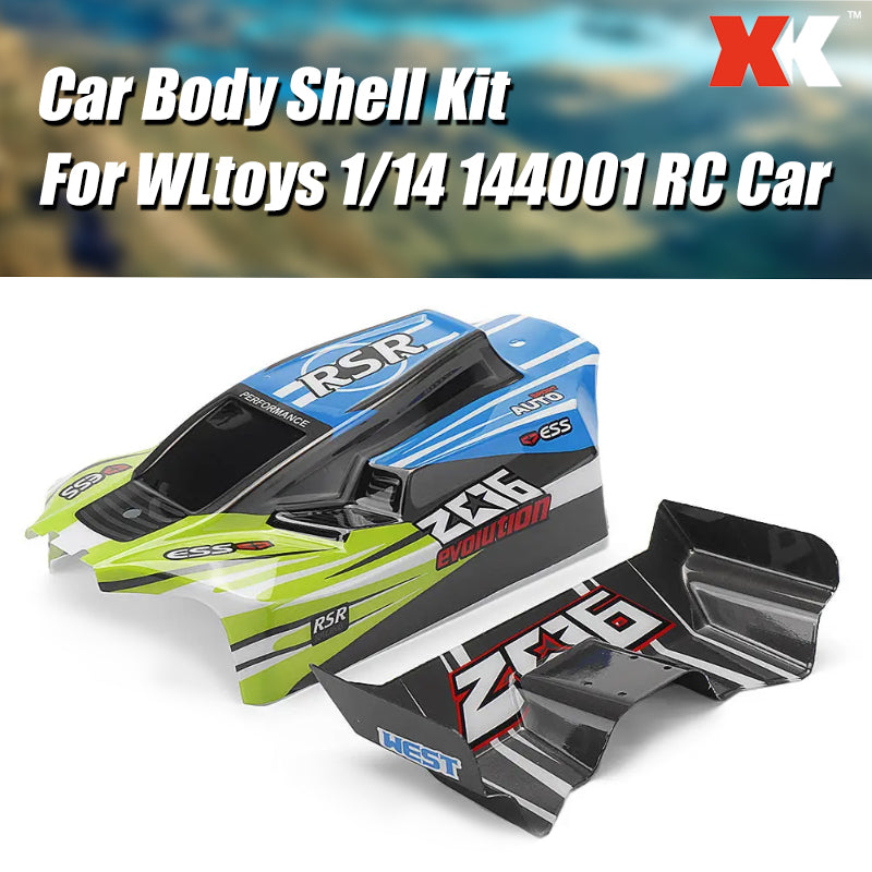 RCCrafter RC2492 Car Body Shell Kit PVC Printed for WLtoys 1/14 144001 RC Car