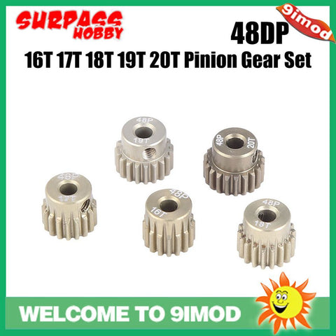 Pinion Gear 48DP 16T 17T 18T 19T 20T Combo