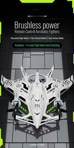 9IMOD RC Plane SG-F35 Aerobatic Fighterc 8Channels EPP Material 6-Axis Gyros 2.4G 3-Mode Flight 2 speeds Brushless Remote Control Glider