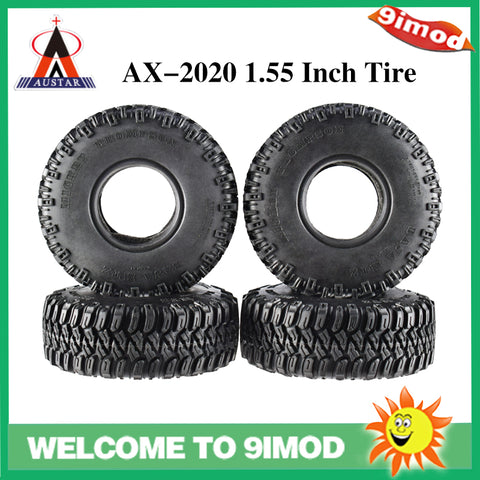 1.55 Inch Rock Crawler Tires (45mm ID) for RC Crawler