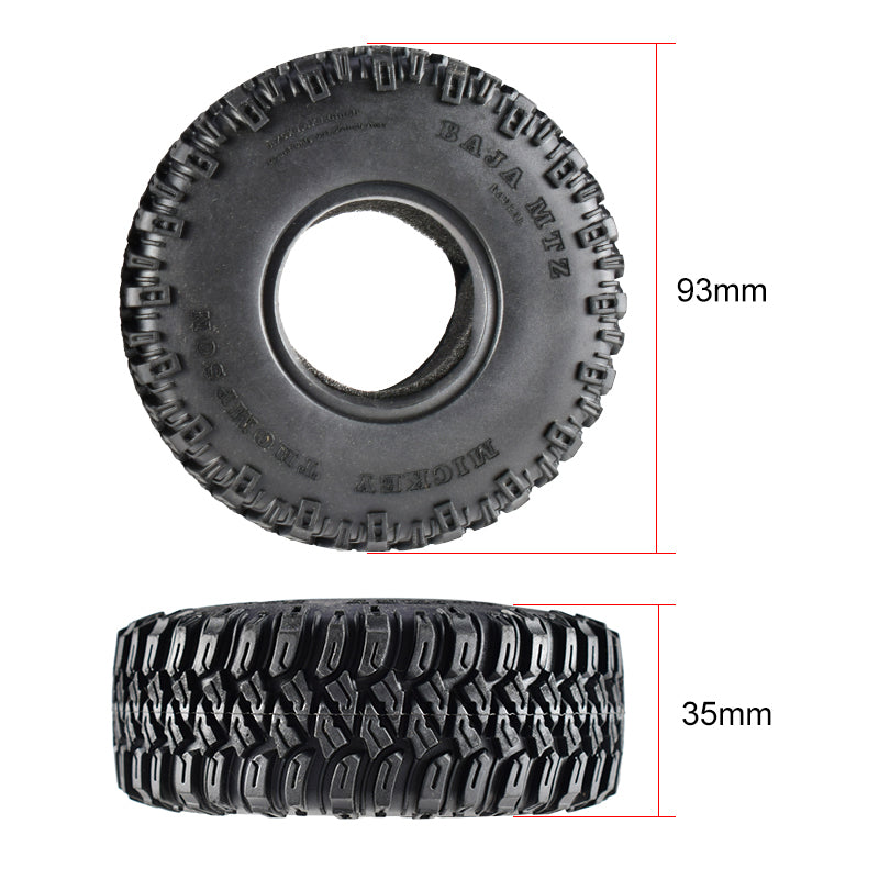 1.55 Inch Rock Crawler Tires (45mm ID) for RC Crawler