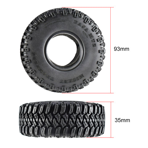 1.55 Inch Rock Crawler Tires (45mm ID) for RC Crawler