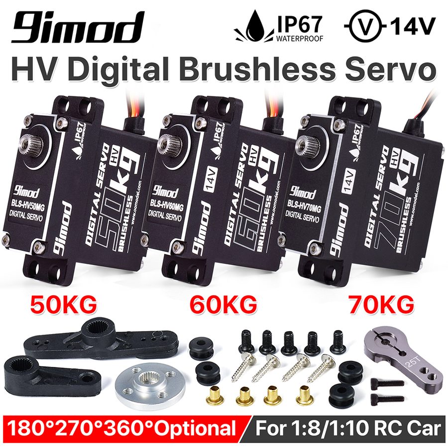 9imod Metal Gear Brushless Digital High-Voltage Waterproof Servo Arm